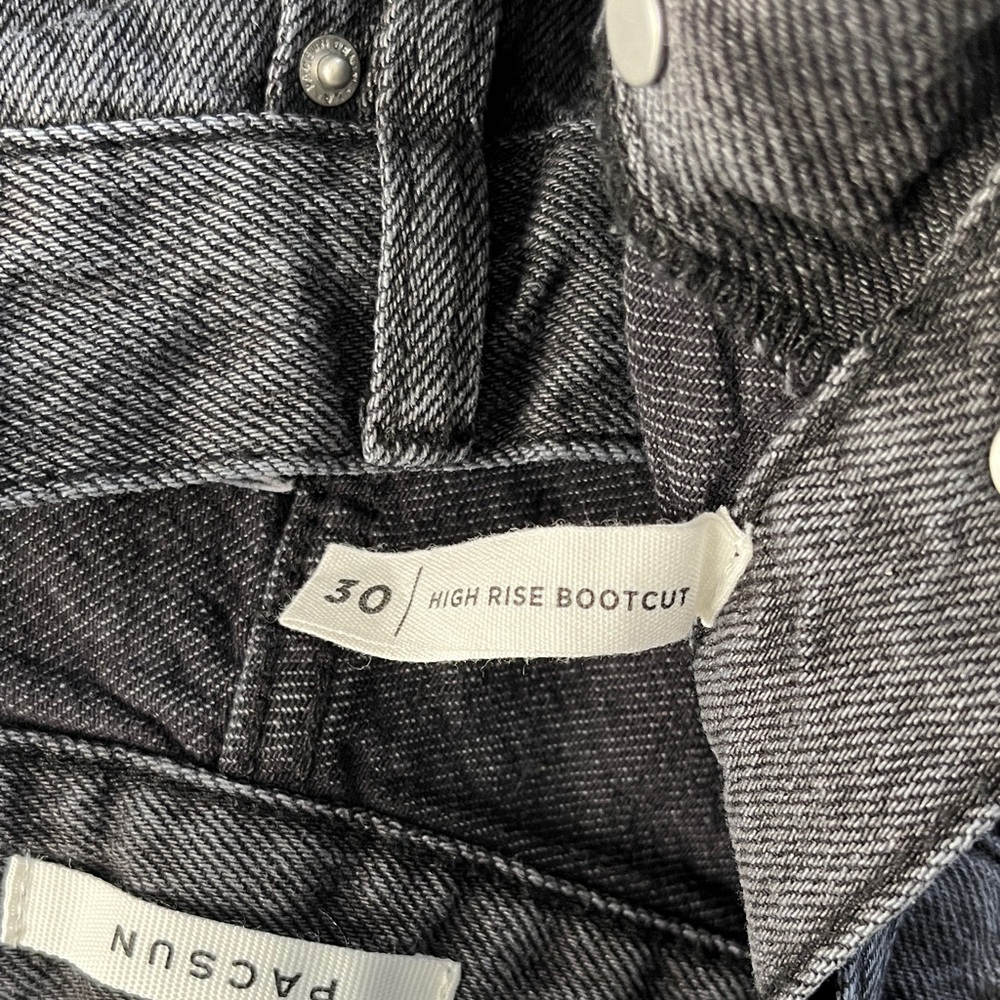 NWOT PacSun Charcoal High Rise Bootcut Jeans - Picture 3 of 9